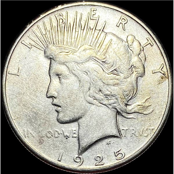 1925-S Silver Peace Dollar CLOSELY UNCIRCULATED