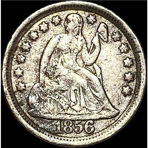 1856 Lg. Date Seated Liberty Dime NEARLY UNCIRCULATED