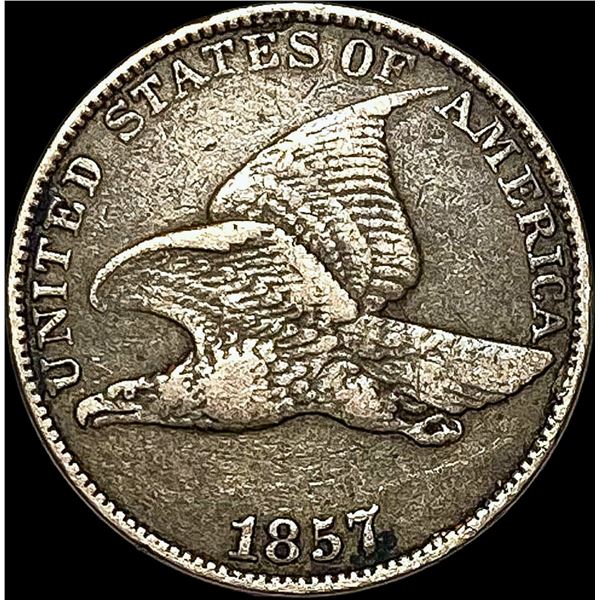 1857 Flying Eagle Cent NEARLY UNCIRCULATED