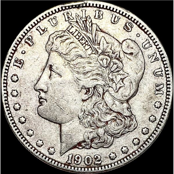 1902 Silver Morgan Dollar CLOSELY UNCIRCULATED