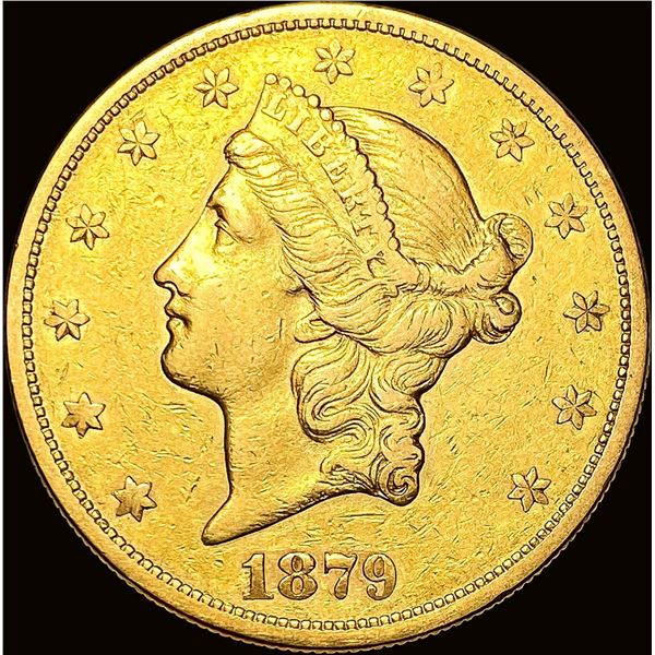 1879-S Gold $20 Liberty Head Double Eagle CLOSELY UNCIRCULATED