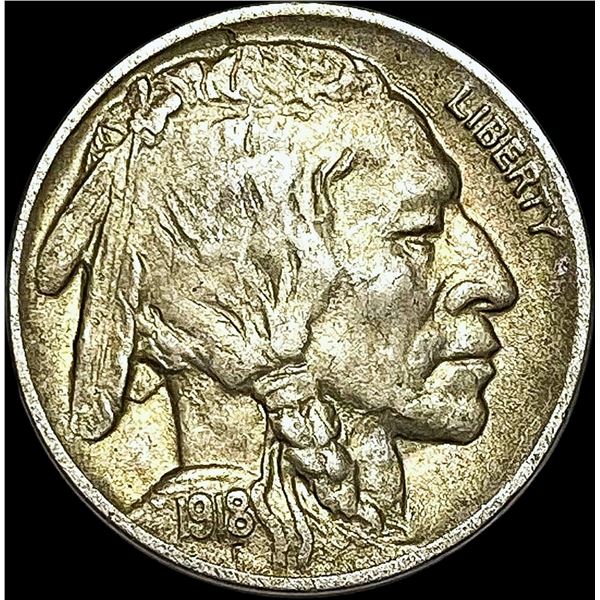 1918-D Buffalo Nickel CLOSELY UNCIRCULATED