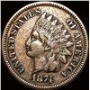 Image 1 : 1874 Indian Head Cent LIGHTLY CIRCULATED