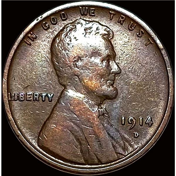 1914-D Lincoln Wheat Cent NICELY CIRCULATED