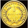 Image 2 : 1851 Gold $1 Liberty Head LIGHTLY CIRCULATED