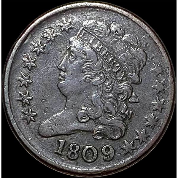 1809 Classic Head Half Cent LIGHTLY CIRCULATED