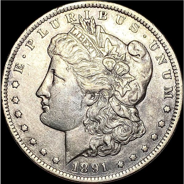 1891-CC Morgan Silver Dollar NEARLY UNCIRCULATED