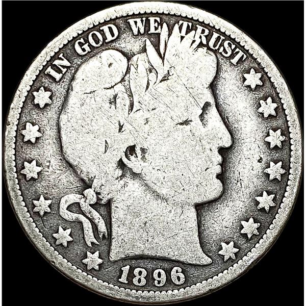 1896-O Silver Barber Half Dollar NICELY CIRCULATED