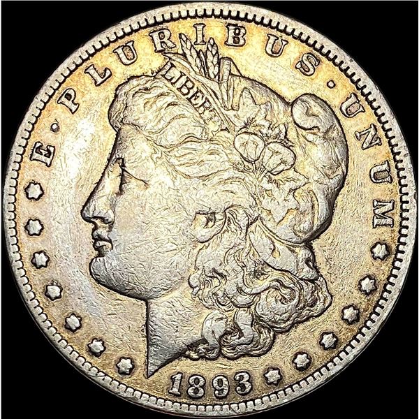 1893-CC Silver Morgan Dollar NEARLY UNCIRCULATED