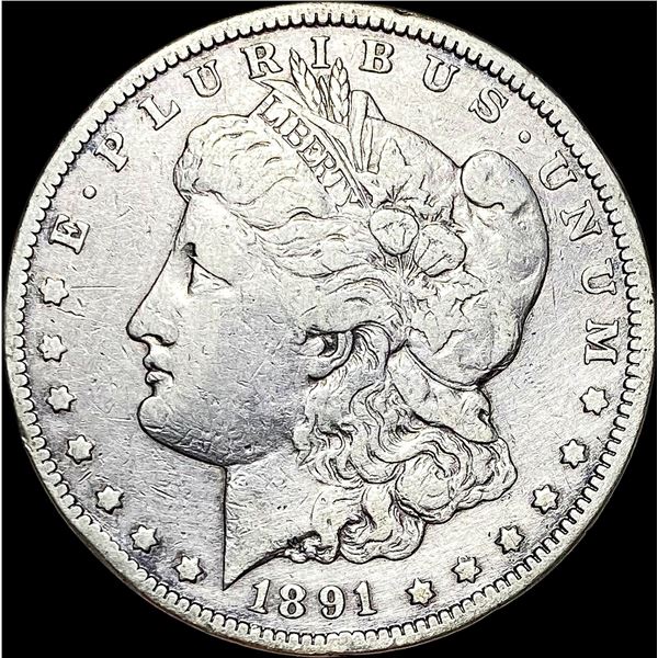 1891-CC Silver Morgan Dollar NEARLY UNCIRCULATED