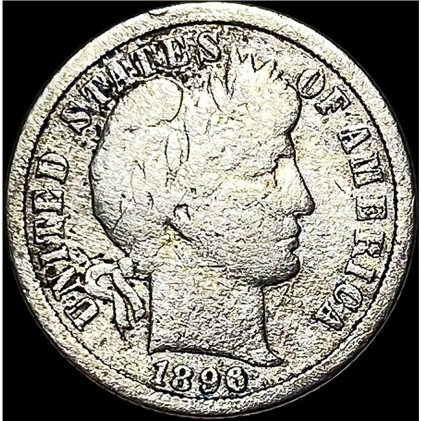 1896-O Silver Barber Dime NICELY CIRCULATED