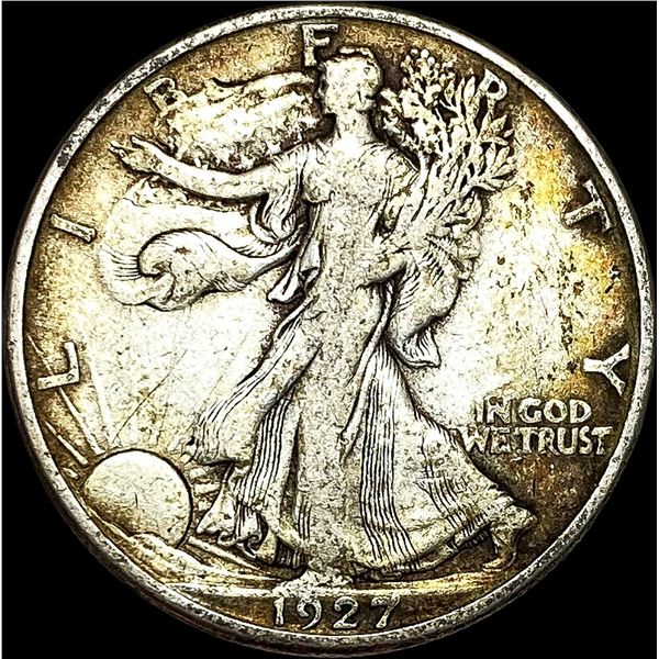 1927-S Walking Liberty Half Dollar LIGHTLY CIRCULATED