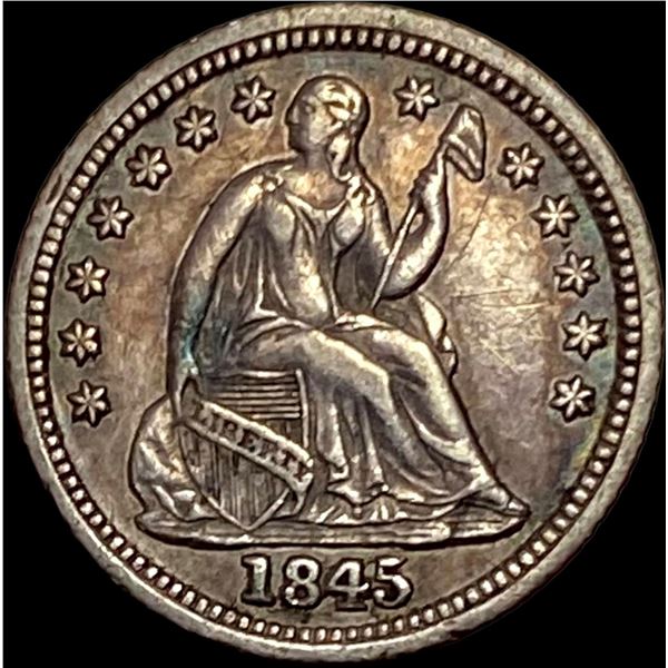 1845 Seated Liberty Half Dime CLOSELY UNCIRCULATED