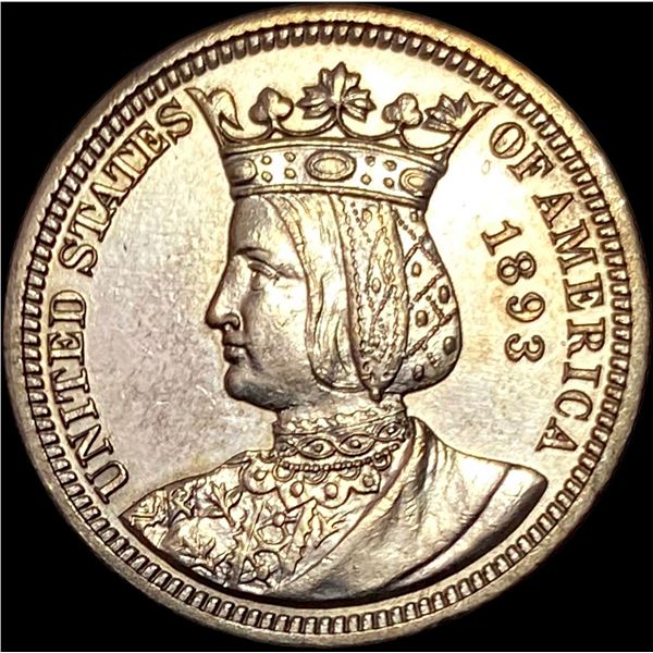 1893 Silver Isabella Quarter UNCIRCULATED