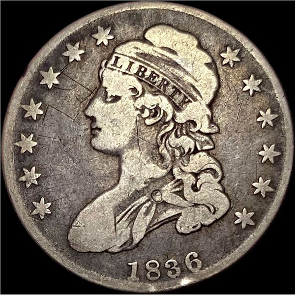 1836 Capped Bust Half Dollar NICELY CIRCULATED