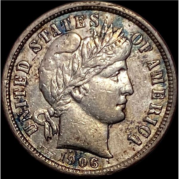 1906-S Silver Barber Dime CLOSELY UNCIRCULATED