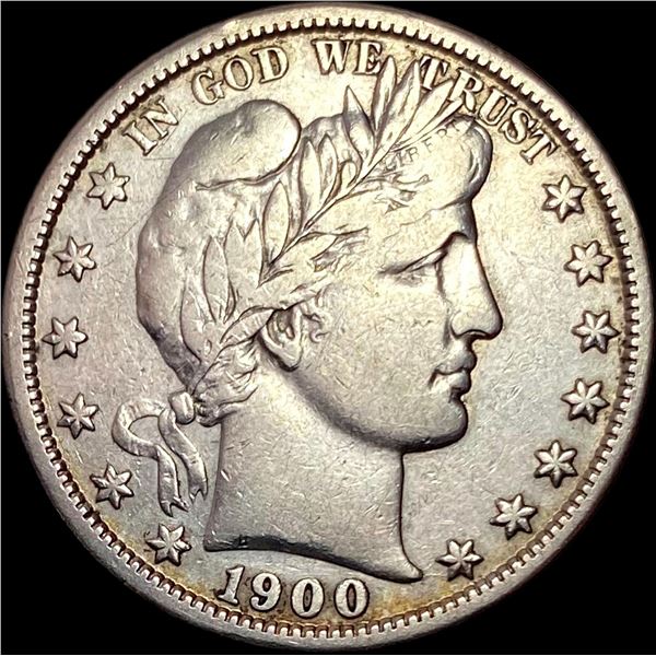 1900-S Silver Barber Half Dollar NEARLY UNCIRCULATED