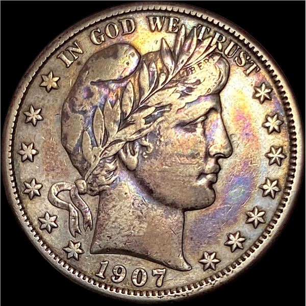 1907-O Barber Half Dollar NEARLY UNCIRCULATED