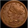 Image 1 : 1856 Braided Hair Half Cent CLOSELY UNCIRCULATED