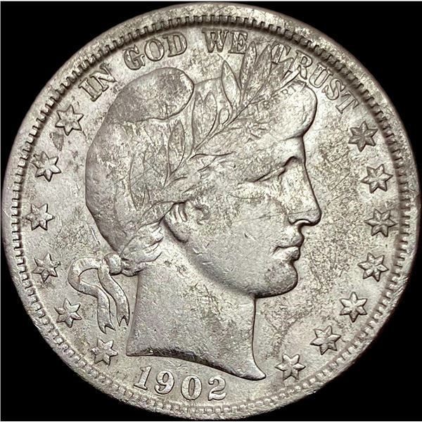 1902-O Silver Barber Half Dollar LIGHTLY CIRCULATED