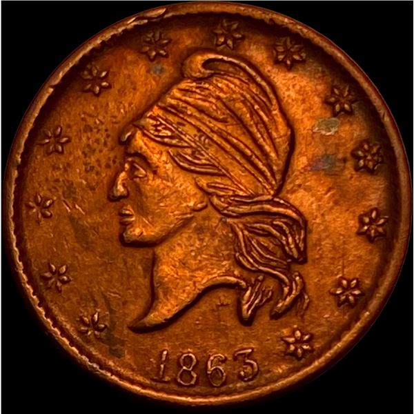 1863 Civil War Token-Army & Navy HIGH GRADE