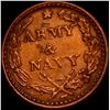 Image 2 : 1863 Civil War Token-Army & Navy HIGH GRADE