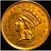 Image 1 : 1856 Gold $1 Indian Princess Head Type 2 CLOSELY UNCIRCULATED