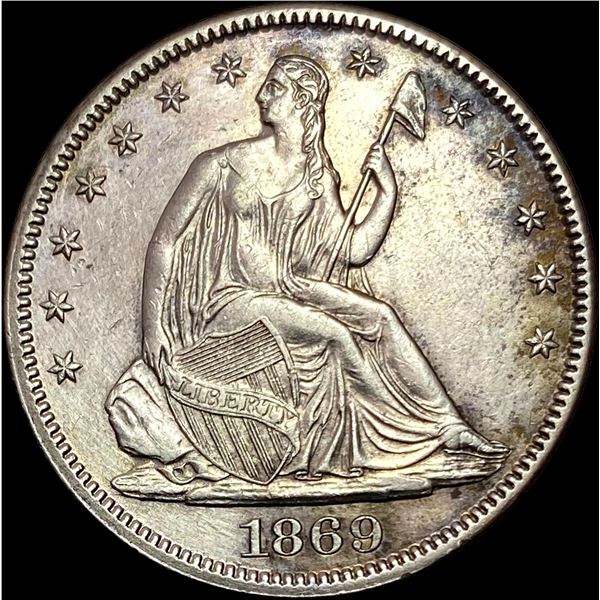 1869 Seated Liberty Half Dollar UNCIRCULATED