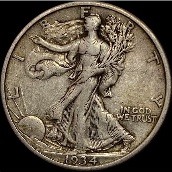 1934-S Walking Liberty Half Dollar NEARLY UNCIRCULATED