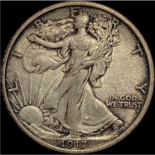 1917 Walking Liberty Half Dollar NEARLY UNCIRCULATED