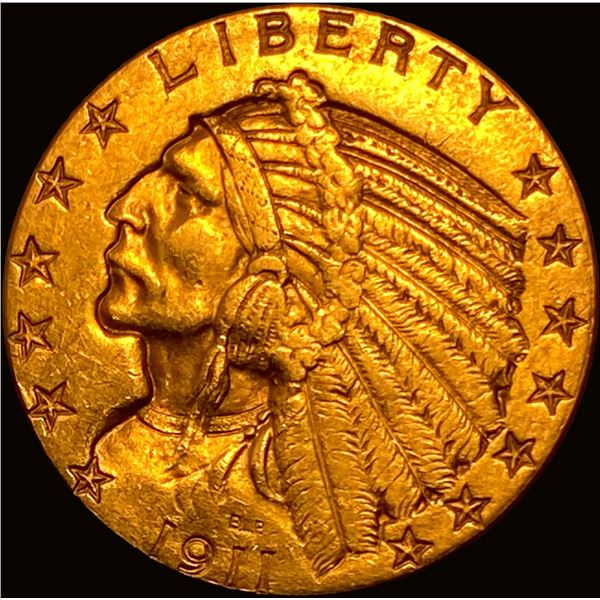 1911 Indian Head Half Eagle $5 Gold CLOSELY UNCIRCULATED