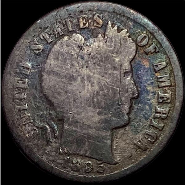 1895 Silver Barber Dime NICELY CIRCULATED