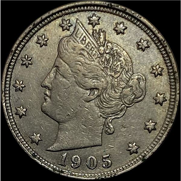 1905 Liberty Head Nickel NEARLY UNCIRCULATED