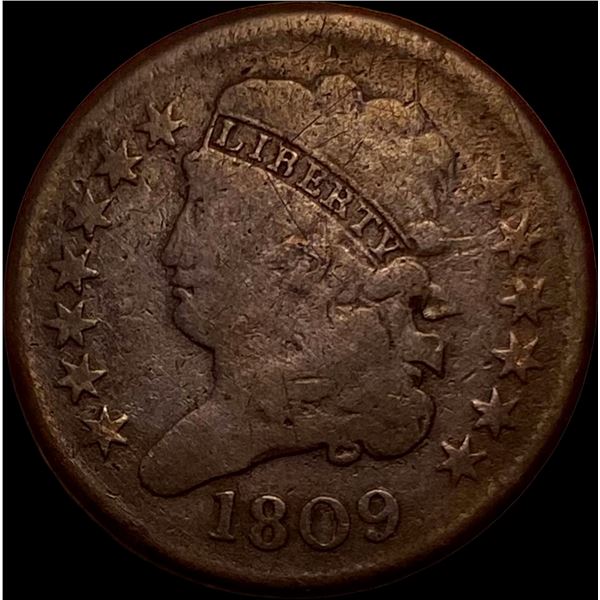 1809 Classic Head Half Cent LIGHTLY CIRCULATED