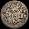 Image 2 : 1851-O Silver Seated Liberty Dime NICELY CIRCULATED