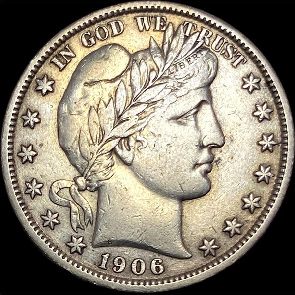 1906 Barber Half Dollar NEARLY UNCIRCULATED
