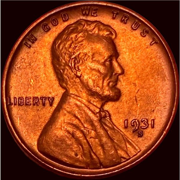1931-S Red Lincoln Wheat Cent UNCIRCULATED
