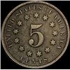 Image 2 : 1873 Open 3 Shield Nickel LIGHTLY CIRCULATED