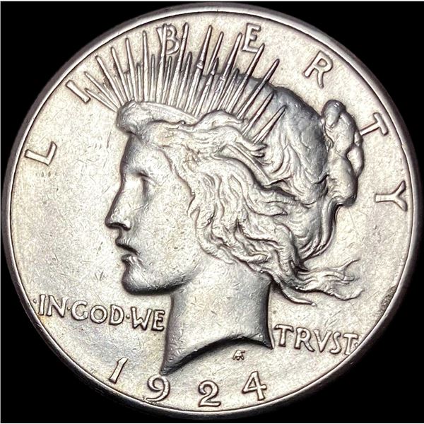 1924-S Silver Peace Dollar NEARLY UNCIRCULATED