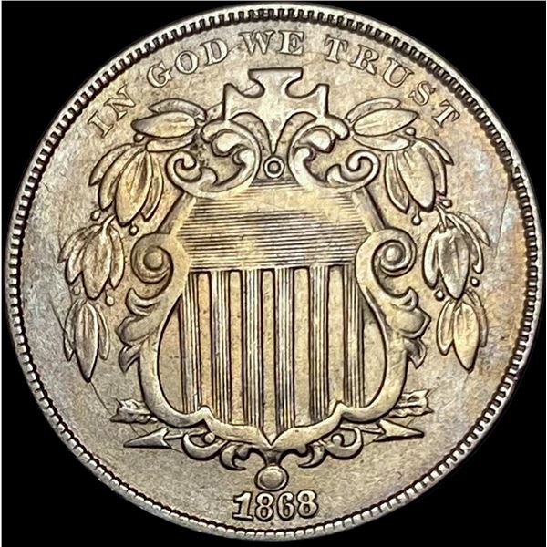 1868 Shield Nickel CLOSELY UNCIRCULATED