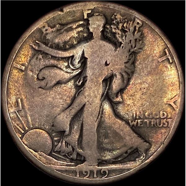 1919-D Walking Liberty Half Dollar NICELY CIRCULATED
