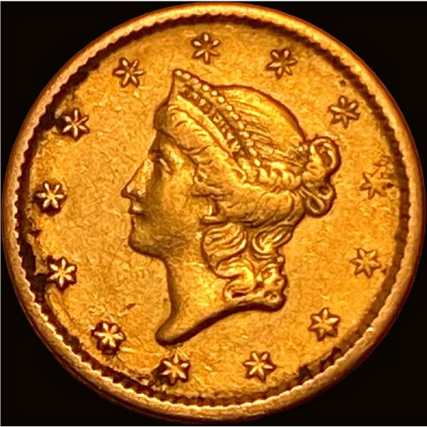 1851 Gold $1 Type 1 Liberty Head NEARLY UNCIRCULATED