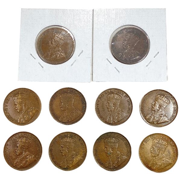 1916 High Grade Canada Large Cent [10 Coins]
