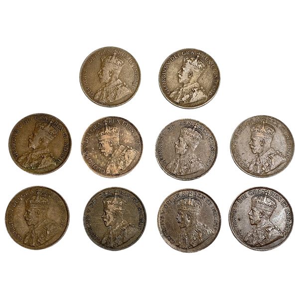 [10] 1915 High Grade Canada Large Cent  [10 Coins]