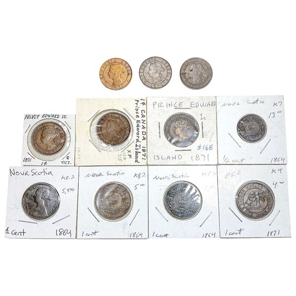 1864-1871 Canadian Provincial Tokens  [11 Coins]