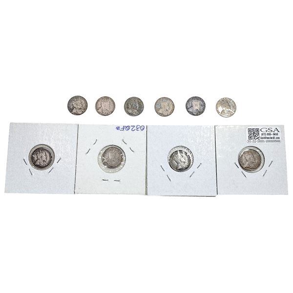 1908-1910 Canada 5 Cent Silver  [10 Coins]