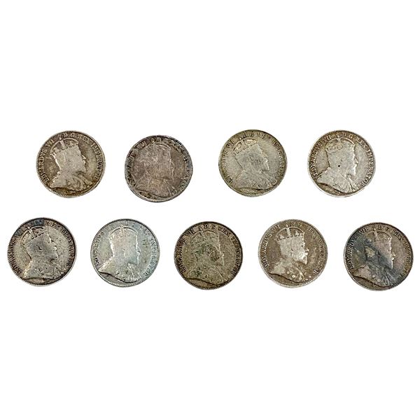 1903-1905 Canada 5 Cent Silver  [9 Coins]