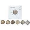 Image 2 : 1891 Better Date Canada 5 Cent Silver  [7 Coins]