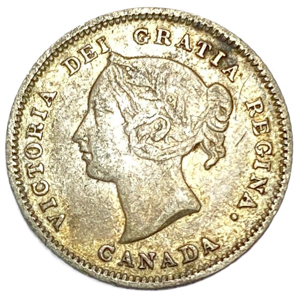 1881-H Canada 5 Cent Silver VF