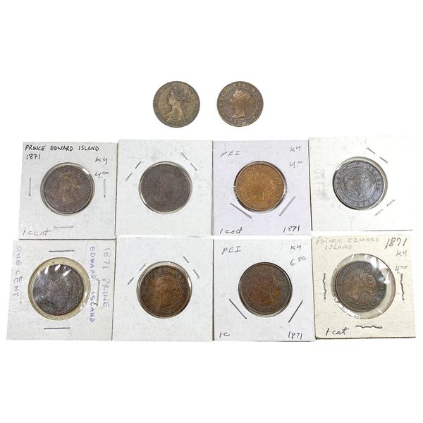 1861-1871 Canadian Provincial Tokens  [10 Coins]